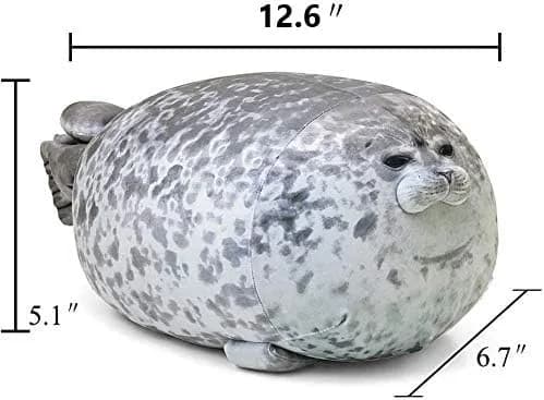 MerryXD Chubby Blob Seal Pillow, Stuffed Cotton Plush Animal Toy, 33 cm (13 in) (Pack of 2) | BPA-Free, ASTM-Tested thumbnail 4