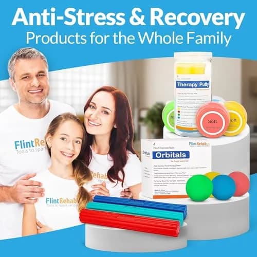 FlintRehab Therapy Putty for Teens & Adults (8 Pack, 24 Oz Total) | Hand Strengthening & Stress Relief thumbnail 7