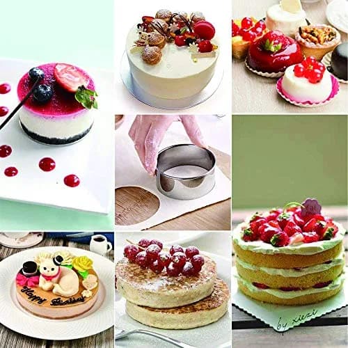 Bukuwa 12-Piece Round Cookie Cutter Set with Tin Box | Graduated Circle Pastry Cutters 2.6cm - 11.3cm thumbnail 11