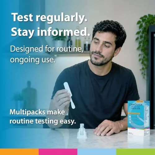 OraQuick HIV Self-Test, Oral Fluid, 2 Ct | Rapid, 20 Min, At-Home HIV Test Kit for 14+ thumbnail 6