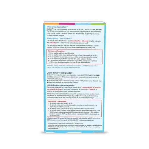 OraQuick HIV Self-Test, Oral Fluid, 2 Ct | Rapid, 20 Min, At-Home HIV Test Kit for 14+ thumbnail 10