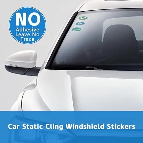SMASMILE Static Cling Windshield Sticker Applicator 10 Pack 5"x7" | Reusable & Residue-Free thumbnail 5