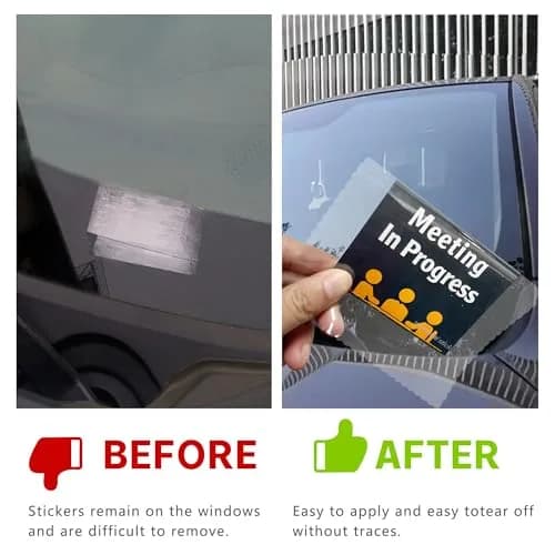 SMASMILE Static Cling Windshield Sticker Applicator 10 Pack 5"x7" | Reusable & Residue-Free thumbnail 6