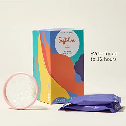 Softdisc Menstrual Discs 28 Count (14 Count Pack of 2) | USA Imported Period Discs for All Flow thumbnail 2