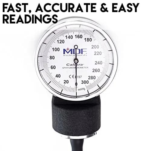 MDF Instruments Calibra Aneroid Professional Sphygmomanometer Pack of 24 | Lifetime Calibration, Adult Cuff & Case thumbnail 2