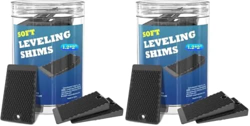 YARKOR Black Furniture Levelers 2" (5 cm) Wedge Shims | Pack of 2 (64 Total Pieces) thumbnail 1