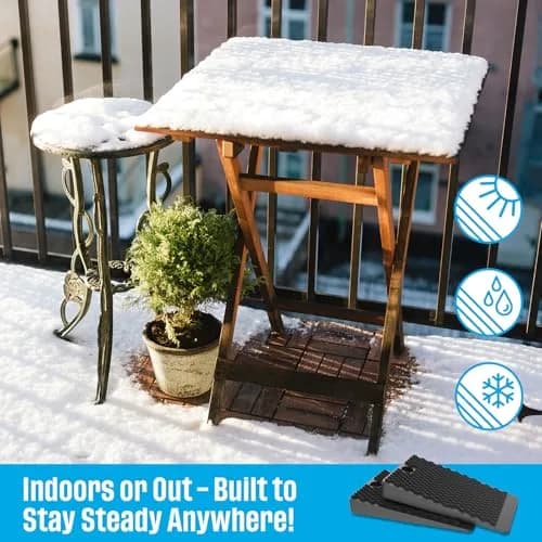 YARKOR Black Furniture Levelers 2" (5 cm) Wedge Shims | Pack of 2 (64 Total Pieces) thumbnail 7