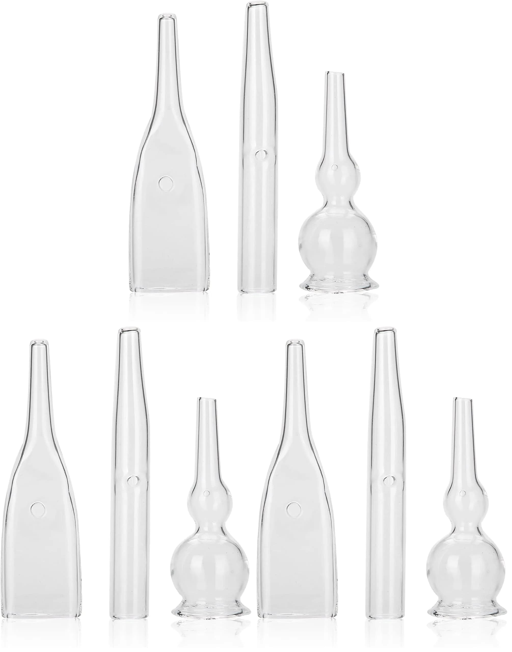 Agatige Vacuum Glass Tube Kit for Blackhead Removal | 3pcs — White