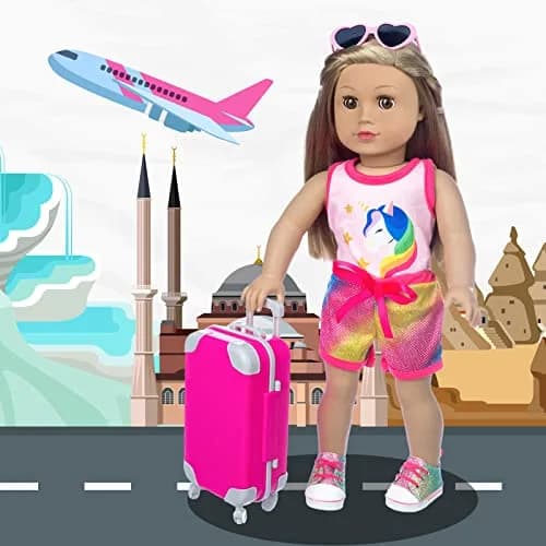 XFEYUE 18 Inch Doll Travel Gear Play Set with 23 Pcs Accessories (Pack of 2) | Non-Toxic Plastic thumbnail 7