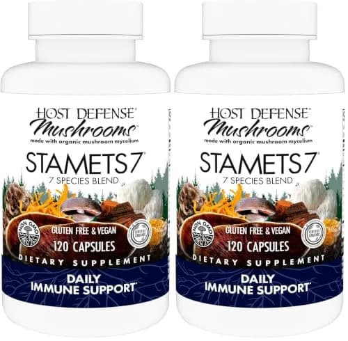 Host Defense Stamets 7-7 Species Blend Mushroom Supplement 240 Capsules (Pack of 2) thumbnail 1