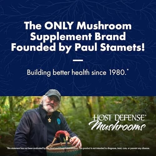 Host Defense Stamets 7-7 Species Blend Mushroom Supplement 240 Capsules (Pack of 2) thumbnail 3