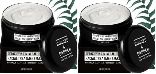 RUGGED & DAPPER Deep Pore Cleansing Face Mask for Men with Kaolin Clay 5.5 Oz | Detox & Clear Skin thumbnail 1
