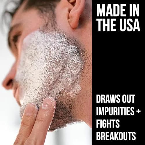 RUGGED & DAPPER Deep Pore Cleansing Face Mask for Men with Kaolin Clay 5.5 Oz | Detox & Clear Skin thumbnail 4