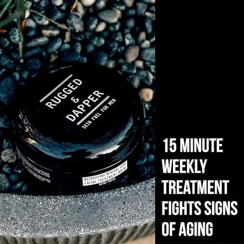 RUGGED & DAPPER Deep Pore Cleansing Face Mask for Men with Kaolin Clay 5.5 Oz | Detox & Clear Skin thumbnail 8