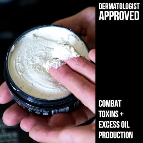 RUGGED & DAPPER Deep Pore Cleansing Face Mask for Men with Kaolin Clay 5.5 Oz | Detox & Clear Skin thumbnail 2