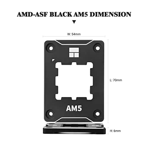 Thermalright ASF-Black AM5 CPU Holder Pack of 2 | Corrective Anti-Bending Fixing Frame thumbnail 2