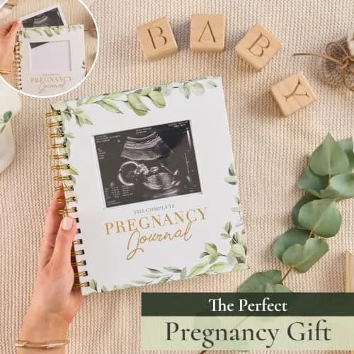 Bibi & Beau Keepsake Pregnancy Book & Journals - 250 Pages | Floral - Complete Milestone Journey thumbnail 2