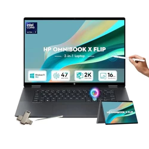 HP OmniBook X Flip 2-in-1 Laptop 16GB LPDDR5 RAM 1TB SSD | AI-Accelerated Creativity & Versatility thumbnail 1