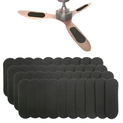 Cizenal Activated Charcoal Ceiling Fan Filters for Blades, 40-Pack 25cm x 9cm | Traps Dust, Pollen, Pet Hair & Odors thumbnail 1