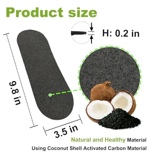 Cizenal Activated Charcoal Ceiling Fan Filters for Blades, 40-Pack 25cm x 9cm | Traps Dust, Pollen, Pet Hair & Odors thumbnail 2