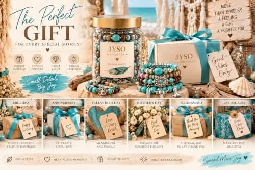 JYSO Mystery Jewelry Jar Bundle – 45+ Piece Turquoise Boho Western Jewelry Set for Women | 11.9"x2.87"x5.98" (30.2cm x 7.3cm x 15.2cm) thumbnail 4