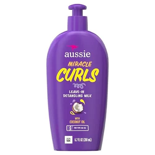 Aussie Miracle Curls Detangling Milk Leave-In Conditioner 163ml (5.5 Fl Oz) | Coconut & Jojoba Oil for Curly Hair thumbnail 8