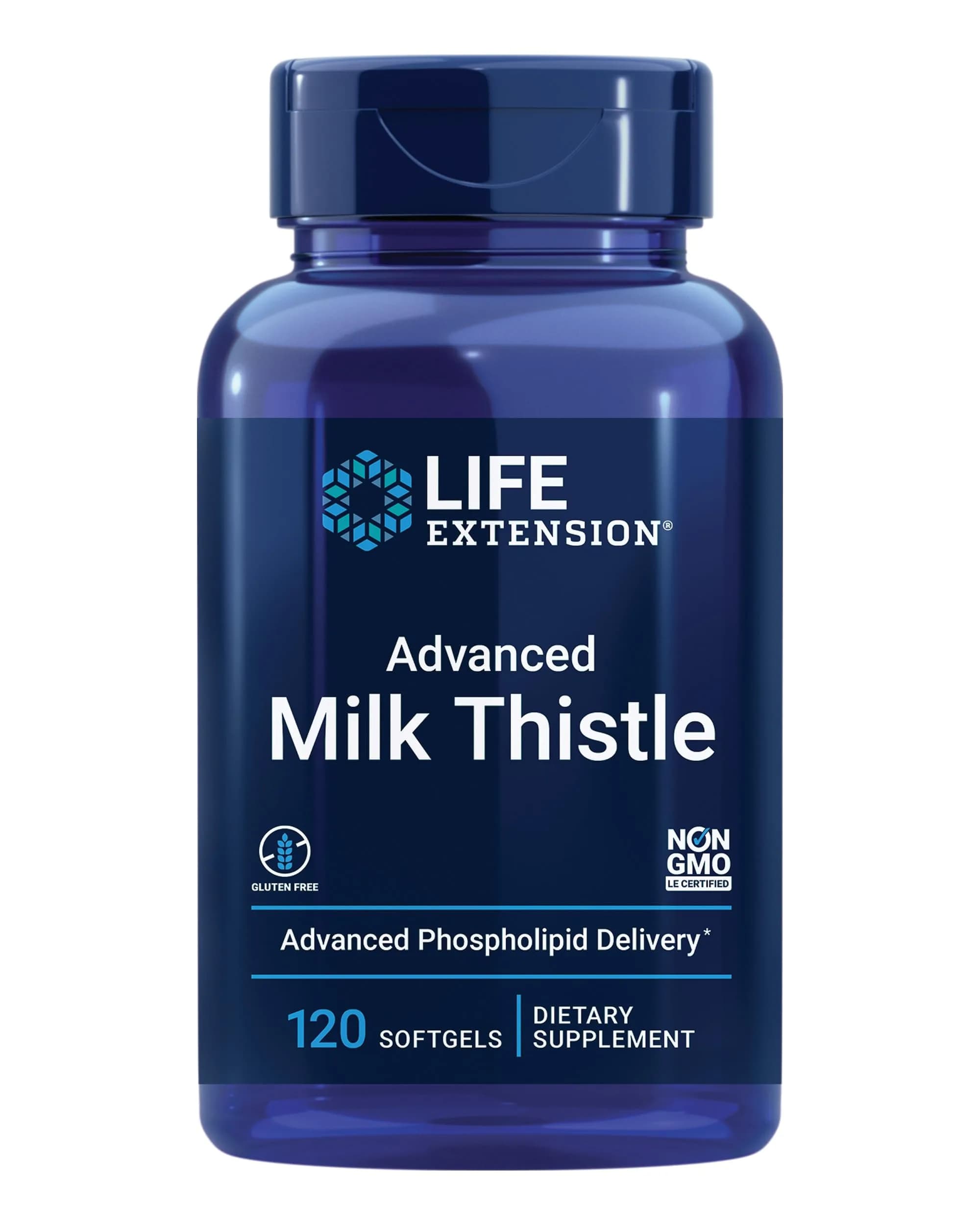 Life Extension Advanced Milk Thistle Softgels 120 Count (Pack of 2) | Liver Health Supplement with Silymarin & Silybin — Pack of 12