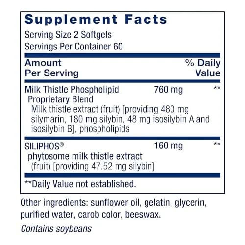 Life Extension Advanced Milk Thistle Silymarin Softgels 120 Count (Pack of 12) | Liver Health & Detox Support thumbnail 2