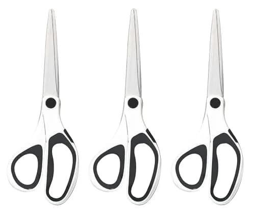 Scotch 8" Precision Scissors, 20.32 cm (8 Inch) Blade, Titanium-Fused Stainless Steel, Ambidextrous Soft Grip, Pack of 36 | Ultra Edge Craft & Fabric Shears thumbnail 2