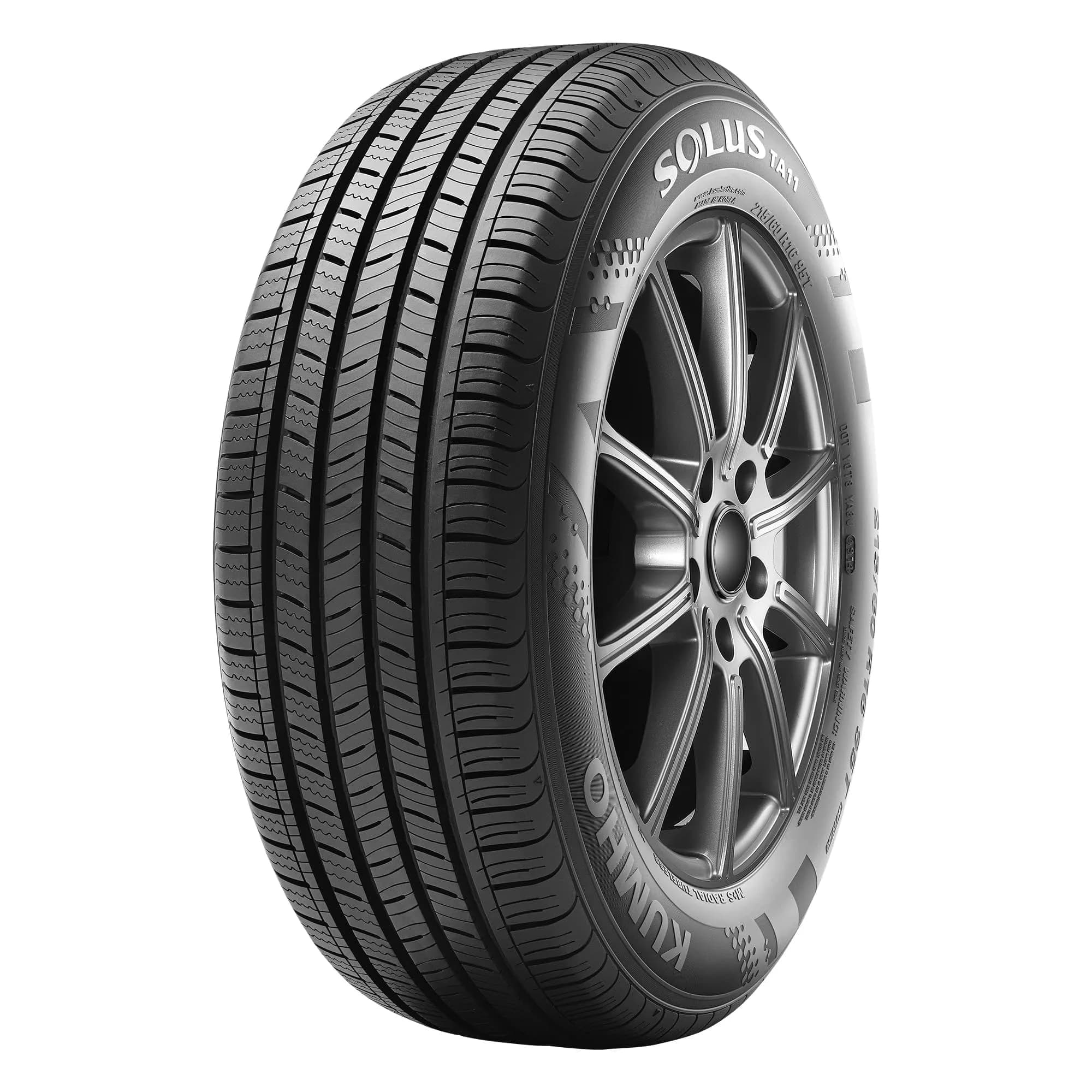 Kumho Solus TA11 215/55R17 94V Tire | Asymmetrical All-Season Performance for Highway & City — 205/55R16