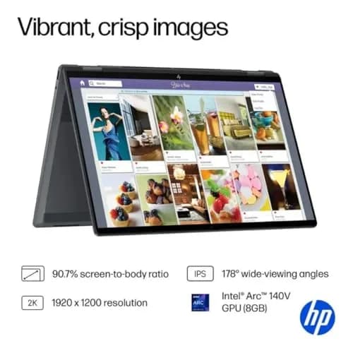 HP OmniBook X Flip 2-in-1 16" 2K Touchscreen Laptop,Intel Ultra 7,Arc 140V | 360° Convertible, 16GB RAM, 1TB SSD thumbnail 4