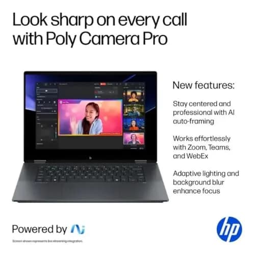 HP OmniBook X Flip 2-in-1 16" 2K Touchscreen Laptop,Intel Ultra 7,Arc 140V | 360° Convertible, 16GB RAM, 1TB SSD thumbnail 2