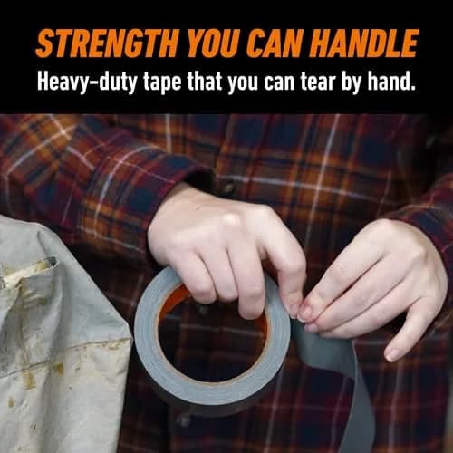 Gorilla Duct Tape Silver 1.88 in x 10 yd (Pack of 2) | Triple Layer Strength for Tough Jobs thumbnail 4