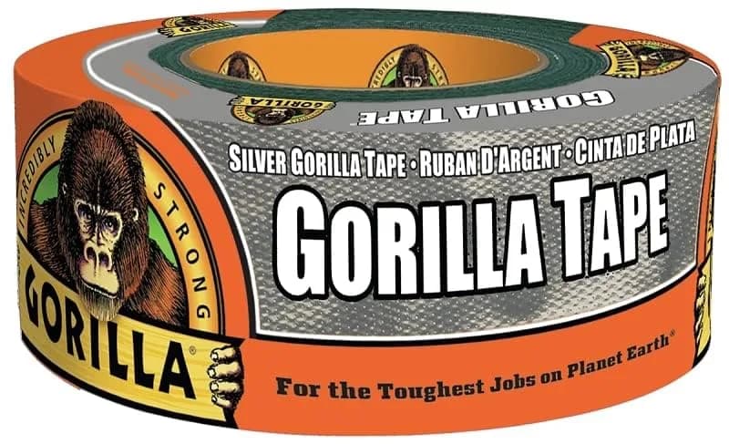 Gorilla Duct Tape Silver 1.88 in x 10 yd (Pack of 2) | Triple Layer Strength for Tough Jobs thumbnail 10