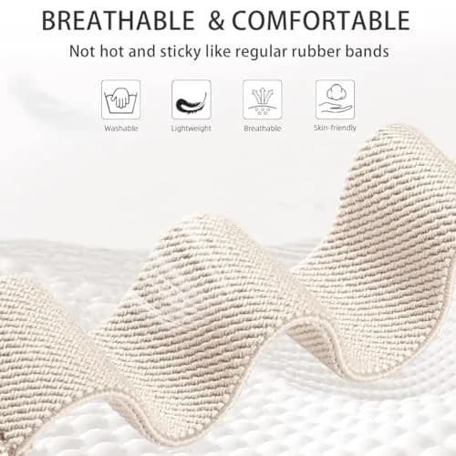 CUNUJIX 5 Pack Stretchy Watch Bands Compatible with Samsung Galaxy Fit 3 | Nylon Elastic Fabric Strap for Galaxy Fit 3 SM-R390 thumbnail 5