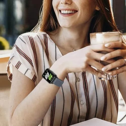 CUNUJIX 5 Pack Stretchy Watch Bands Compatible with Samsung Galaxy Fit 3 | Nylon Elastic Fabric Strap for Galaxy Fit 3 SM-R390 thumbnail 6