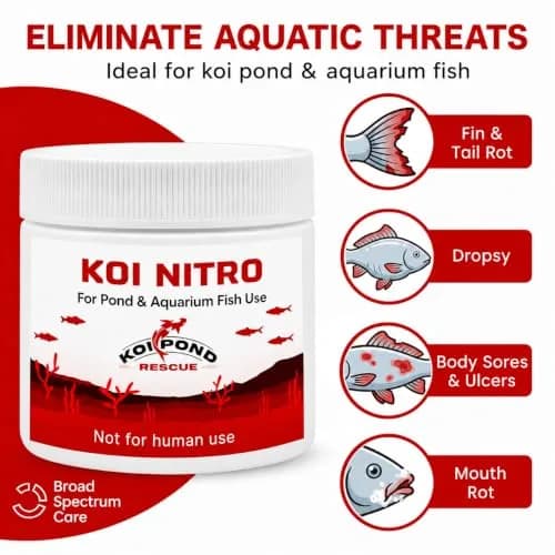 Koi Pond Rescue Koi Nitro Water Treatment 50 Gram | For Freshwater & Marine Fish Ecosystems thumbnail 3