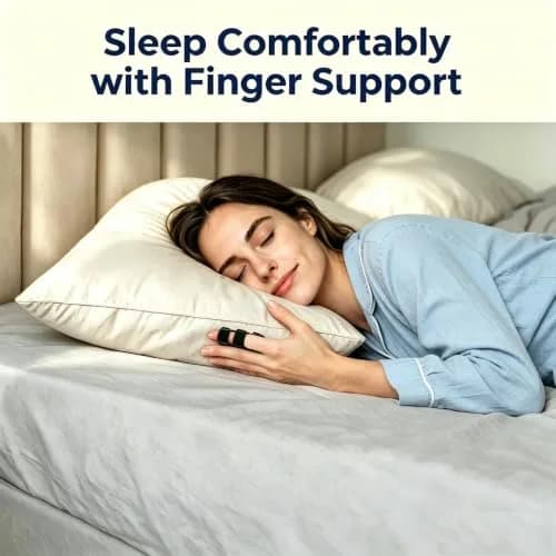 NSKONGDODO Trigger Finger Splint Brace for Knuckle Immobilization, Arthritis Relief, Pain Relief, Fits Index, Middle, Ring Fingers (2 Pack, Black) thumbnail 6