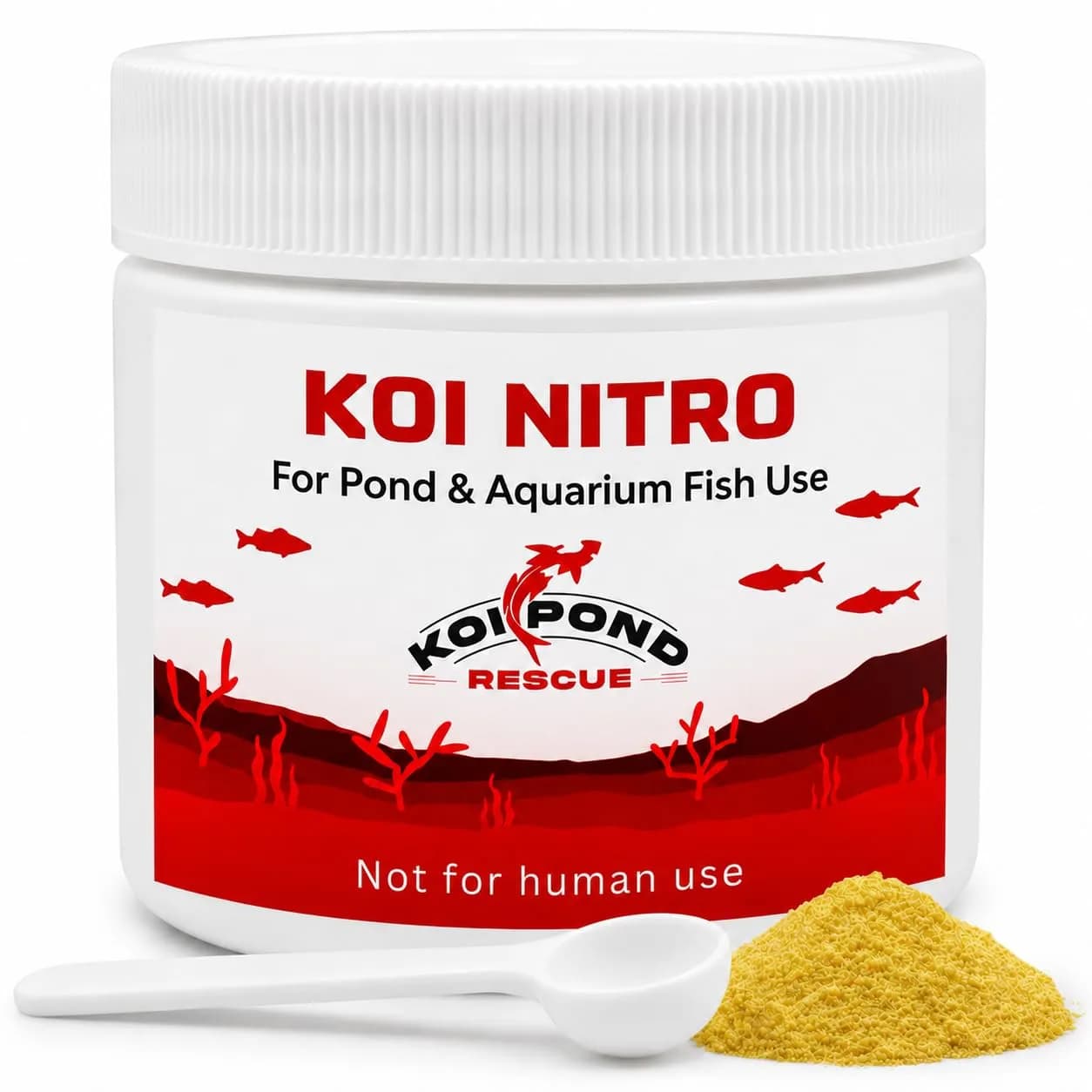 Koi Pond Rescue Koi Nitro Water Treatment 100g (3.5oz) | Safe for Freshwater, Marine, and Koi Ponds - main product image