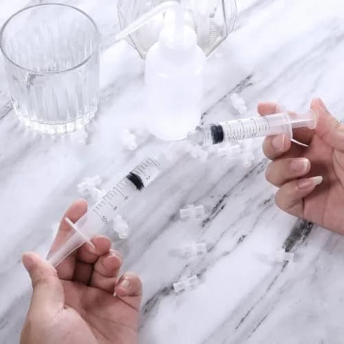 AIEX 100pcs Luer Lock Adapter Kit, Female Luer Lock Coupler Connector | PP, Transparent, Reusable thumbnail 4