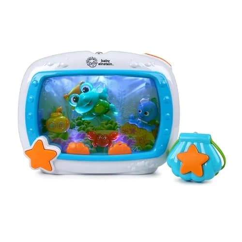 Baby Einstein 2-in-1 Sea Dreams Soother On-the-Go Gift Set, Musical Crib Toy Sound Machine and Portable Aquarium Toy, Ages Newborn and Up thumbnail 1