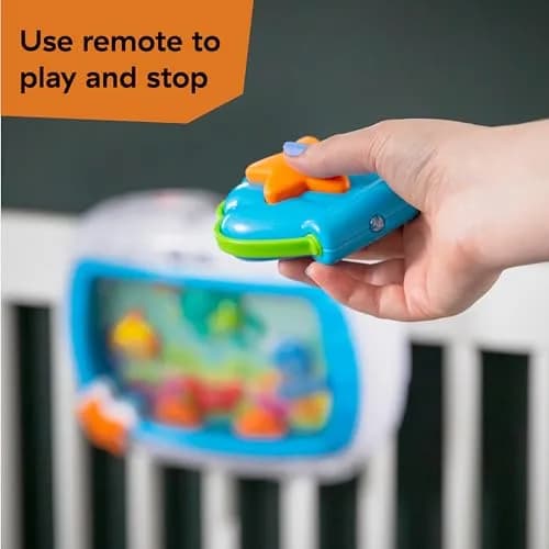 Baby Einstein 2-in-1 Sea Dreams Soother On-the-Go Gift Set, Musical Crib Toy Sound Machine and Portable Aquarium Toy, Ages Newborn and Up thumbnail 3