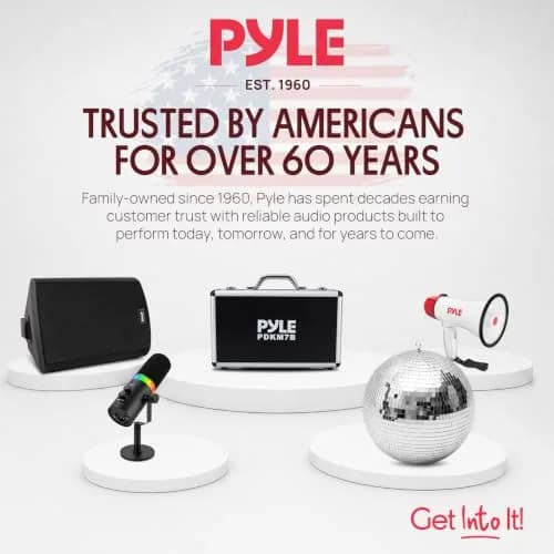 Pyle 7-Piece Drum Microphone Kit with Dynamic & Condenser Mics | Complete Studio & Live Setup thumbnail 9