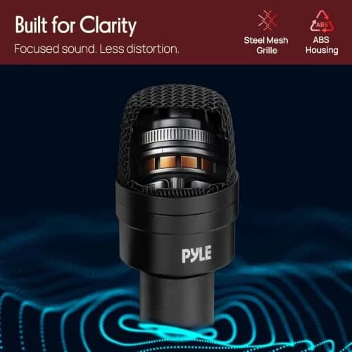 Pyle 7-Piece Drum Microphone Kit with Dynamic & Condenser Mics | Complete Studio & Live Setup thumbnail 2