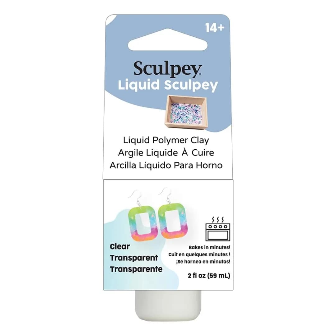 Sculpey Liquid Polymer Clay Clear 2 oz (59 ml) Bottles | Oven-Bake for Crafts & Jewelry - main product image