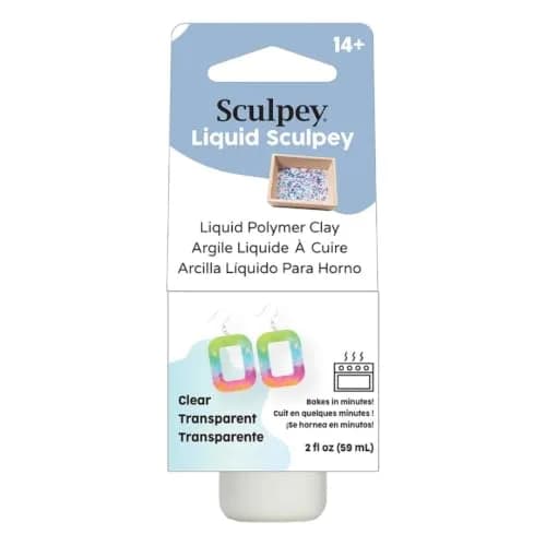 Sculpey Liquid Polymer Clay Clear 2 oz (59 ml) Bottles | Oven-Bake for Crafts & Jewelry thumbnail 1