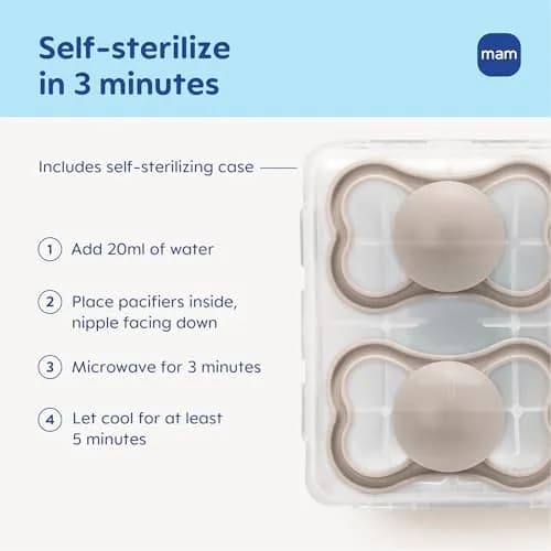 MAM Supreme Baby Pacifier 16+ Mths, 24 Count (24 Count) | Premium Extra Thin Nipple, Glow-in-the-Dark, BPA-Free Silicone thumbnail 2
