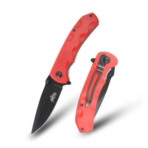MASTER USA Folding Pocket Knife 7.75" | 3.25" 3CR13 Blade, Black, Compact thumbnail 1