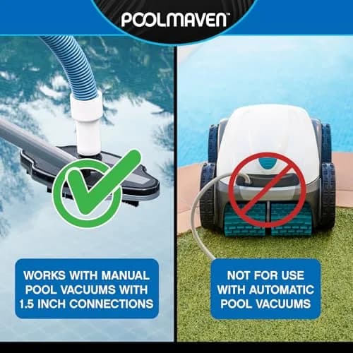 Poolmaven Manual Pool Vacuum Hose, 30 Ft x 1-1/2 in., Made in USA | Flexible EVA Spiral-Wound Hose for Manual Pool Cleaning thumbnail 4