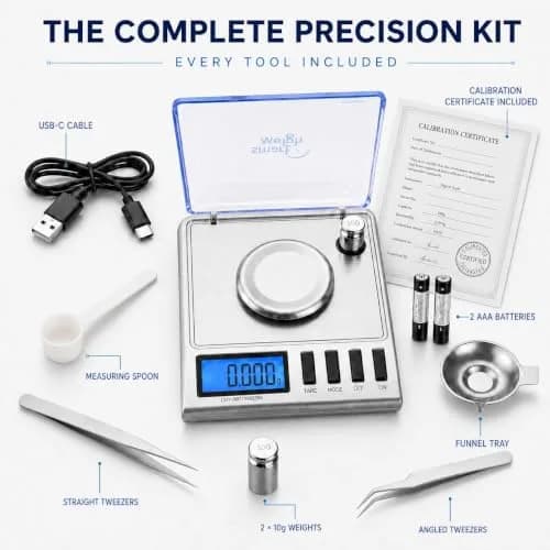 Smart Weigh GEM30 Milligram Jewelry Scale 30g x 0.001g | Professional Precision for Gold, Gems, Medicine & Lab thumbnail 2